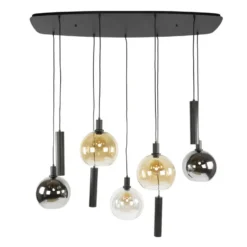 Hoyz Collection - Hanglamp Sfera Tricolore 5+4-lichts - Artic Zwart