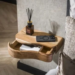 Hoyz Collection - Nachtkastje Organic - Massief Acacia Naturel - Set van 2