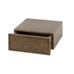 Hoyz Collection - Nachtkastje Frame Zwevend 1 Lade Set van 2 - Bruin
