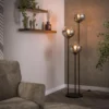 Hoyz Collection - Vloerlamp Bubble Shaded 3-lichts - Artic Zwart