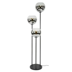 Hoyz Collection - Vloerlamp Bubble Shaded 3-lichts - Artic Zwart