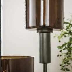 Hoyz Collection - Vloerlamp Sepiora Getrapt 3-lichts - Sienna Brown