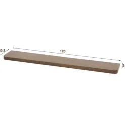 Hoyz Collection - Wandplank Carve 120cm - Massief Acacia Bruin