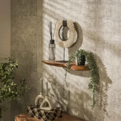 Hoyz Collection - Wandplank 60cm Organic - Massief Acacia Naturel