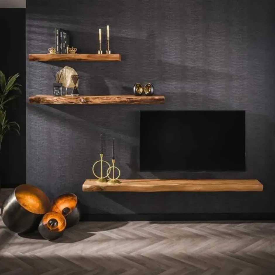 Hoyz Collection - Wandplank Tree 150cm - Acaciahout - M