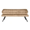 Hoyz - Eetkamerbank Raster - 180cm Breed - 3 Personen - Champagne