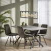 Hoyz - Industriele Eetkamertafel - Ovaal Blad - Zwart Frame