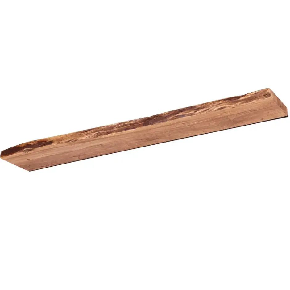 Hoyz - Wandplank 120 edge - Acaciahout - Bruin