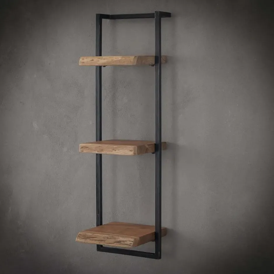 Hoyz - Wandplank Edge - 30cm - Acaciahout - Bruin
