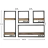 Hoyz - Wandplank Edge - 30cm - Acaciahout - Bruin