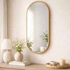 H&S Collection Spiegel Florence - 60 x 30 cm - aluminium - goud