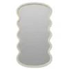 H&S Collection Spiegel / Wandspiegel - wave - taupe - 55 x 30 cm