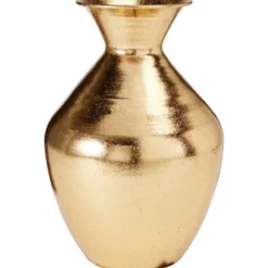 H&S Collection Vaas - goud - H37 x D25 cm - metaal - bloemenvaas