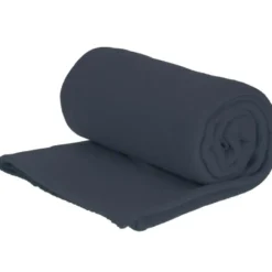 H&S Fleece deken - navy blauw - 125x150 cm - polyester - plaid
