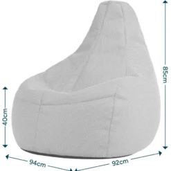 icon - Dalton XL Zitzak Fauteuil - Gaming - Marineblauw