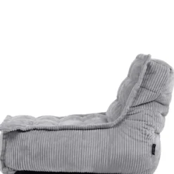 icon - Dolce Kinderzitzak Stoel - Ribfluweel Fauteuil - Grijs