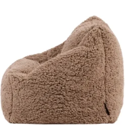 icon Kindersitzakken Teddybeer - Fleece Zitzak - Mokka