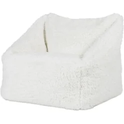 icon Kindersitzakken Teddybeer - Fleece Zitzak - Crème
