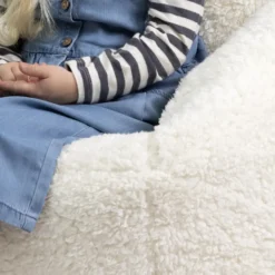 icon Kindersitzakken Teddybeer - Fleece Zitzak - Crème