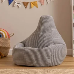 icon Kinderzitzakken Dalton - Corduroy Zitzak - Grijs