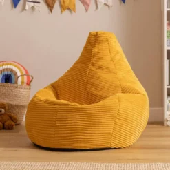 icon Kinderzitzakken Dalton - Corduroy Zitzak - Geel