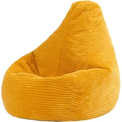 icon Kinderzitzakken Dalton - Corduroy Zitzak - Geel