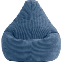 icon Kinderzitzakken Dalton - Corduroy Zitzak - Denimblauw