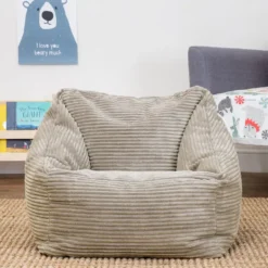 icon Kinderzitzakken Morgan - Corduroy Zitzak met Vulling - Beige