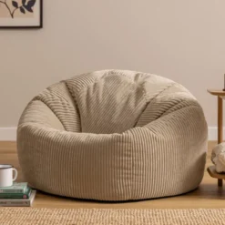 icon - Kingston XL Zitzak Fauteuil - Ribfluweel - Beige