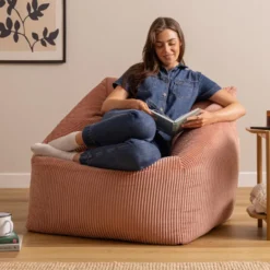 icon Zitzack Natalia - Corduroy Zitzakfauteuil - Roze