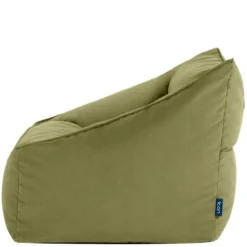 icon Zitzack Natalia - Fluwelen Zitzakfauteuil - Olijfgroen