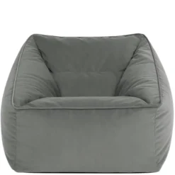 icon Zitzack Natalia - Fluwelen Zitzakfauteuil - Houtskool