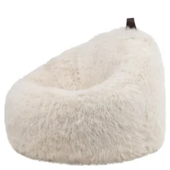 icon Zitzak Cocoon - Zitzak van Imitatiebont - Wit