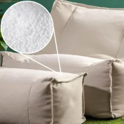 icon Zitzak en Poef Alto - Zitzak Fauteuil Buiten - Beige