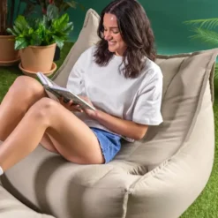 icon Zitzak en Poef Alto - Zitzak Fauteuil Buiten - Beige