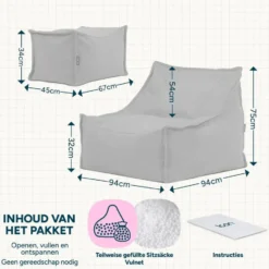 icon Zitzak en Poef Alto - Zitzak Fauteuil Buiten - Groen
