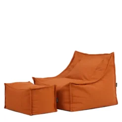 icon Zitzak en Poef Alto - Zitzak Fauteuil Buiten - Oranje