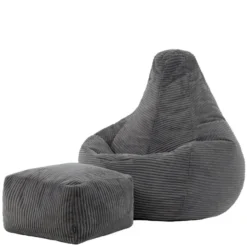icon Zitzak en Poef Dalton - Corduroy Zitzak - Houtskool