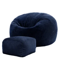 icon Zitzak en Poef Kingston - Corduroy Zitzak - Donkerblauw