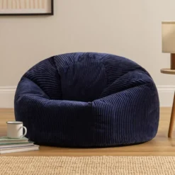 icon Zitzak Kingston - Corduroy Zitzak Volwassenen - Marineblauw