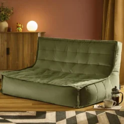 icon Zitzakligstoel Kota - Fluwelen XL Zitzak - Groen