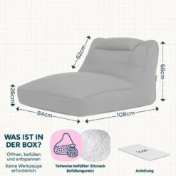 icon Zitzak Lounger Nova - Olefin Zitzak Buiten - Beige