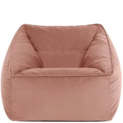 icon Zitzak Natalia - Fluwelen Zitzakfauteuil - Oud roze