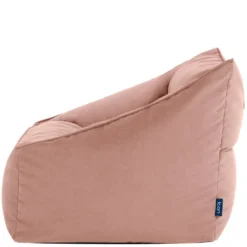 icon Zitzak Natalia - Fluwelen Zitzakfauteuil - Oud roze