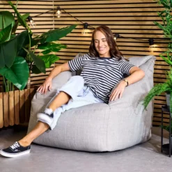 icon Zitzak Natalia - Zitzak Fauteuil Buiten - Grijs