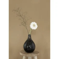 Idea4seasons Bloemenvaas Dazzle - marmer look - D12 cm x H18 cm