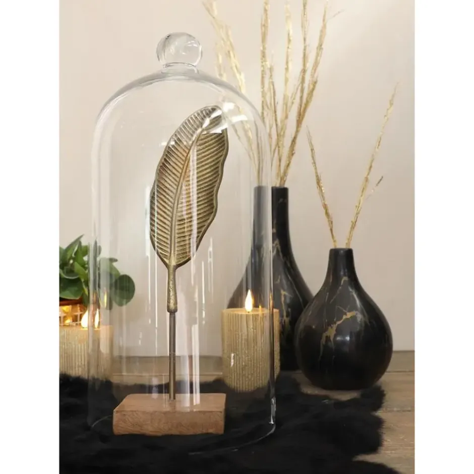 Idea4seasons Bloemenvaas Dazzle - marmer look - D12 cm x H18 cm