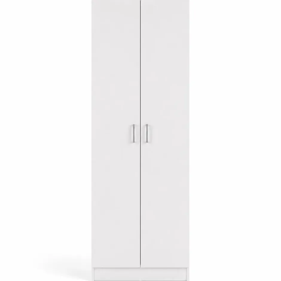 Interiax Kledingkast 'Amelie' - Wit - 2 Deurs - 180x60x40 cm