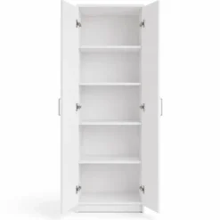 Interiax Kledingkast 'Amelie' - Wit - 2 Deurs - 180x60x40 cm