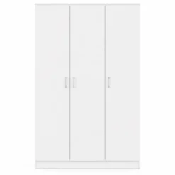 Interiax Kledingkast 'Amelie' - Wit - 3 Deurs - 180x120x54 cm